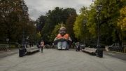 the inflatable refugee, ingang Valkenberg, Grafic Matters (2017)