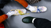 84 stappen (detail)- Afra Eisma (met voet Dirk) (Kunstinstituut Melly/Rotterdam)